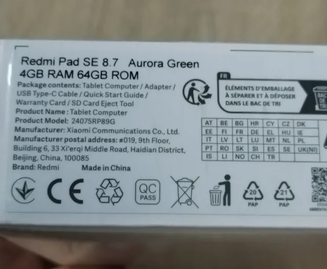 Tablet Redmi SE 8.7 Verde