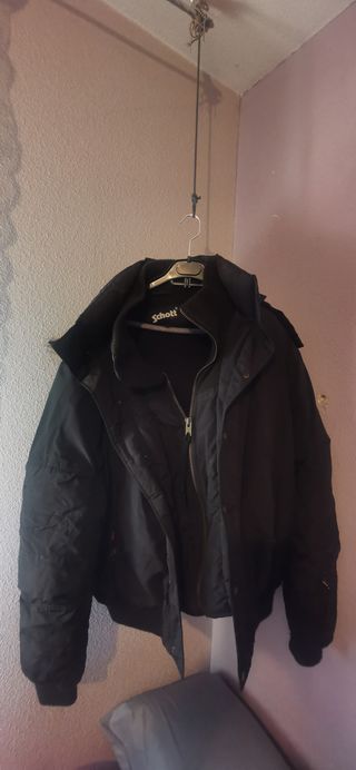 Chaqueta Bomber Schott Negra