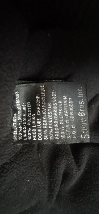 Chaqueta Bomber Schott Negra