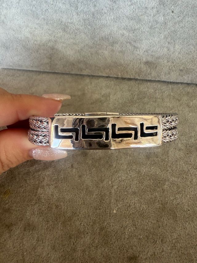 Pulsera Plata 925 Diseño Greca