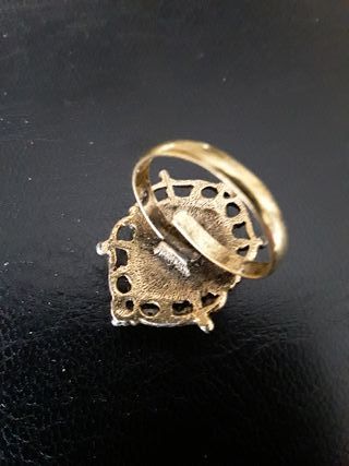 Anillo Vintage Uncas Manufacturing Verde