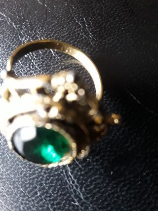 Anillo Vintage Uncas Manufacturing Verde