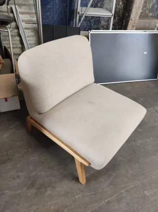 Butaca Zara Home Lino Madera nueva a estrenar.