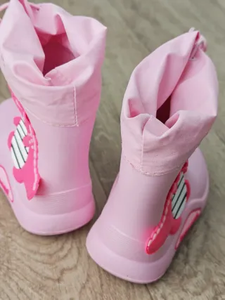 Botas de agua rosas dinosaurio Talla 22-23