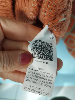 Maglione stile vintage rombi arancione