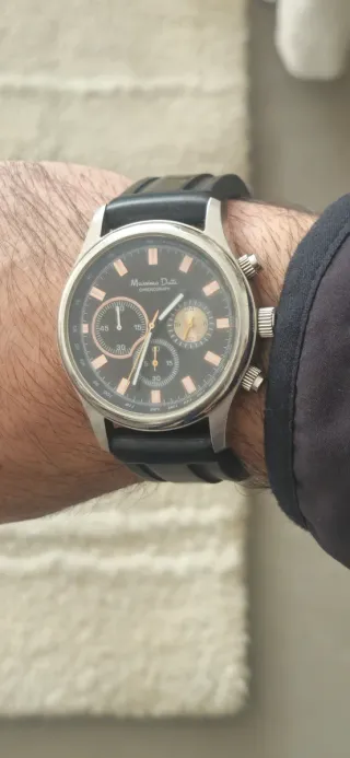 Reloj Massimo Dutti Sport Negro/Plata