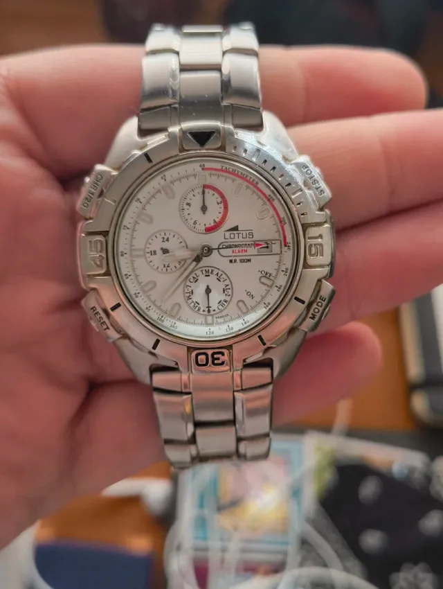 Reloj Lotus Cronógrafo Alarma WR 100M