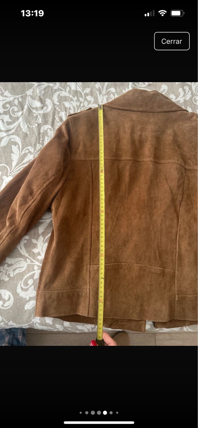 Chaqueta Biker Piel Marrón