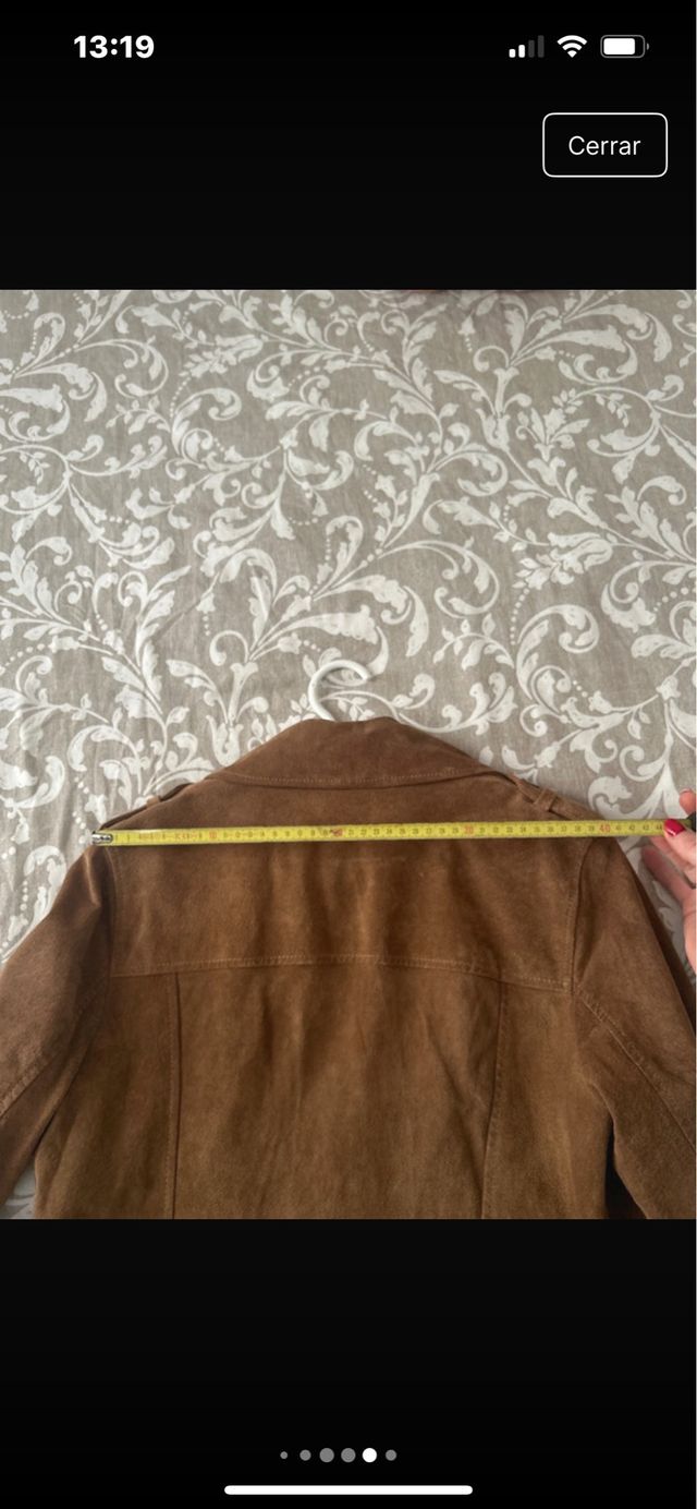 Chaqueta Biker Piel Marrón