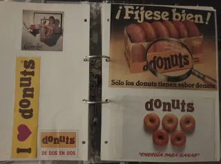 Lote pegatinas antiguas DONUTS