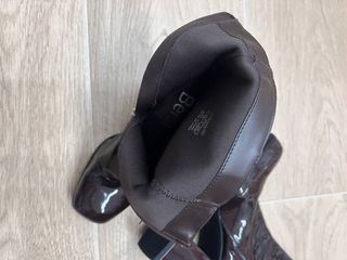 Botines de tacón charol