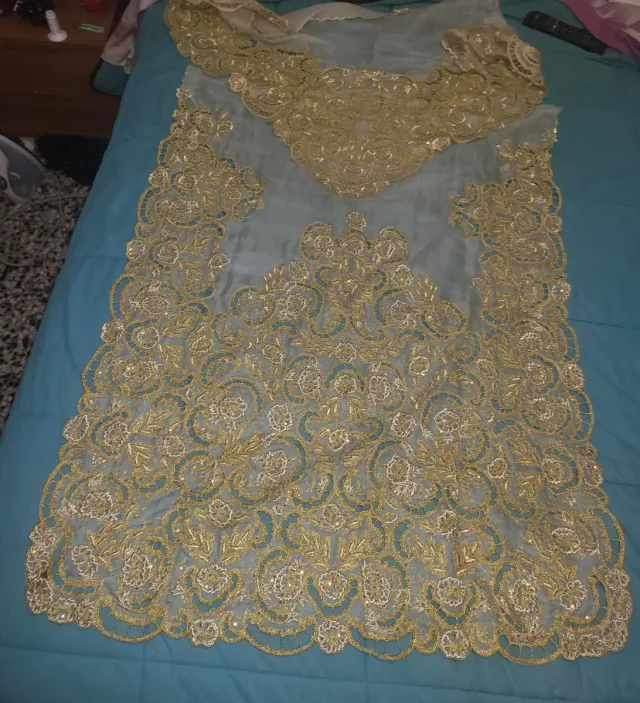 Manteletas Fallera Doradas