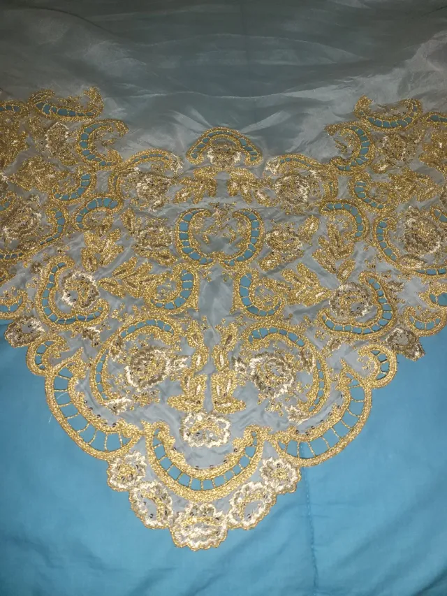 Manteletas Fallera Doradas