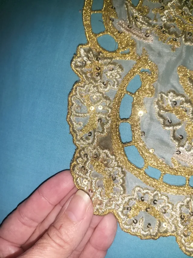 Manteletas Fallera Doradas