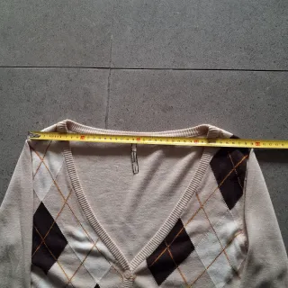 Chaqueta de punto con rombos mujer Stradivarius