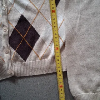 Chaqueta de punto con rombos mujer Stradivarius