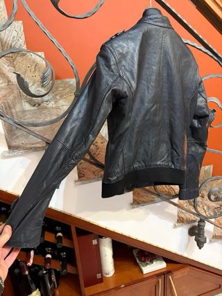 giubbino vera Pelle Invecchiata naturale vintage