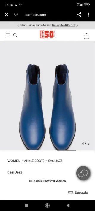 Botines Camper Casi Jazz Azul T39