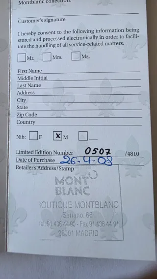 Pluma Montblanc François I 4810