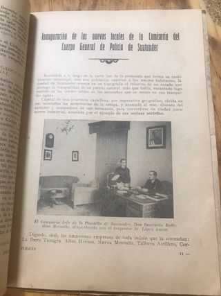 Revista antigua de ténico  policia de 1946
