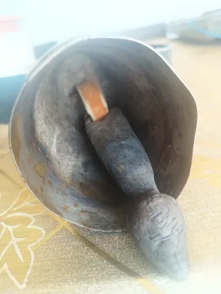 Cencerro artesanal antiguo MM badajo original