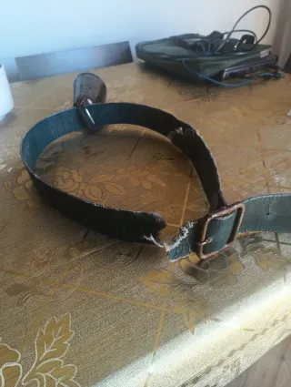 Cencerro artesanal antiguo MM badajo original