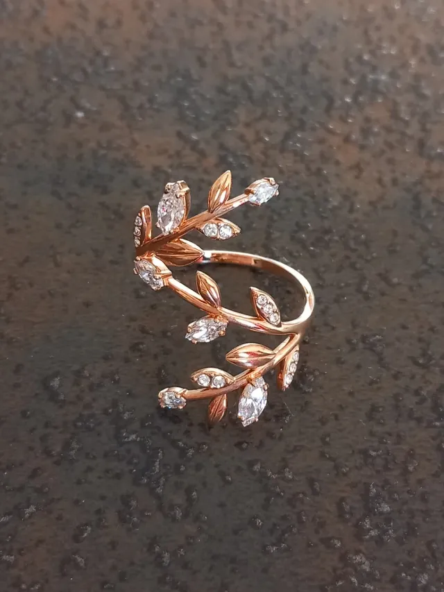 Anello oro rosa Swarovski