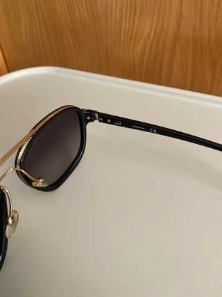 Gafas de sol Dunhill aviador negro/dorado