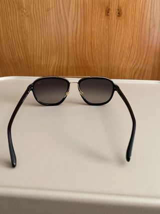 Gafas de sol Dunhill aviador negro/dorado