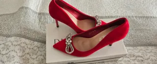 Zapatos de tacón azules  talla 38