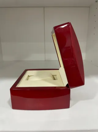 Expositor de Reloj Bassel Rojo y Dorado