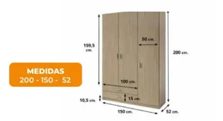 Armarios 3 puertas