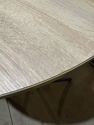 Tavolo rotondo pieghevole in legno