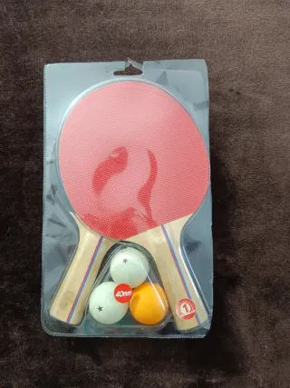 Set 2 Raquetas Ping Pong y 3 Pelotas