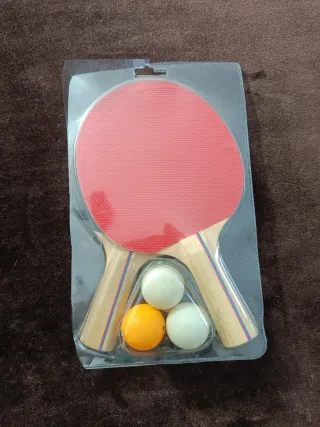Set 2 Raquetas Ping Pong y 3 Pelotas