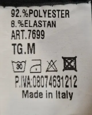 Completo giacca e pantaloni con cintura Tg. M