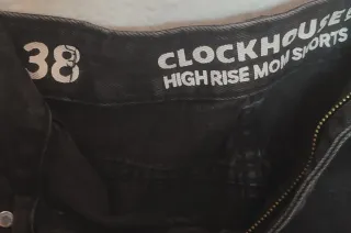 Pantalones cortos negros mom shorts