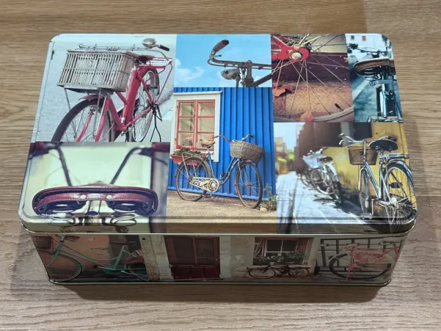 Caja Metálica Vintage Bicicletas