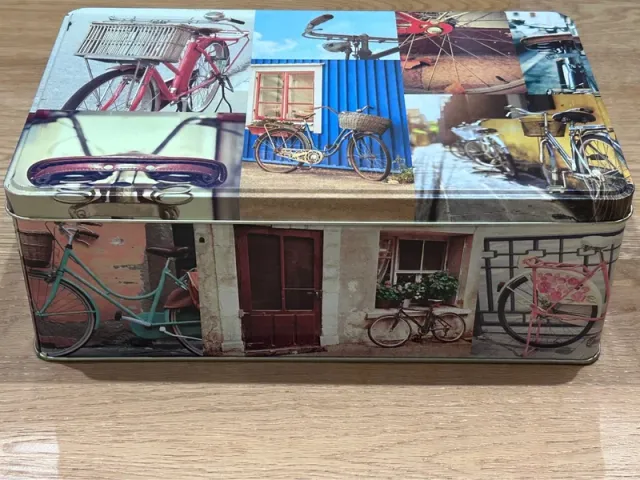 Caja Metálica Vintage Bicicletas