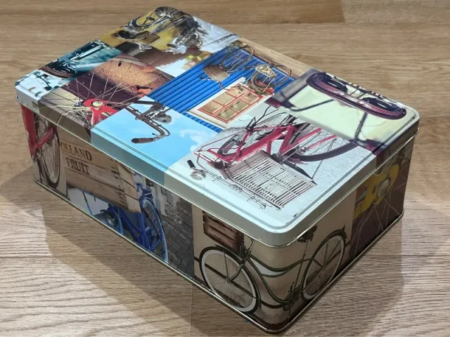 Caja Metálica Vintage Bicicletas