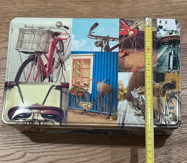Caja Metálica Vintage Bicicletas