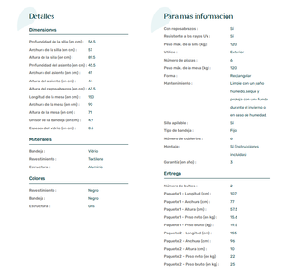 LIQUIDAMOS MUEBLES DE JARDÍN TOTALMENTE NUEVOS