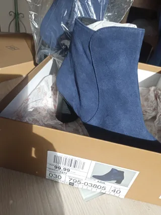 Botines Gloria Ortiz Talla 40 Azul