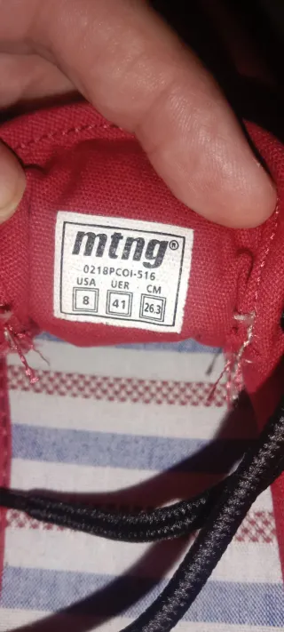 Zapatos Mustang Hombre Rojos