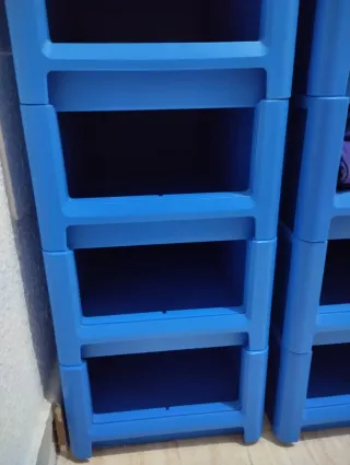 Organizzatore cassetti blu per garage o officina