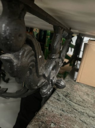 Mesa Hierro  forjado Sevillana Mármol