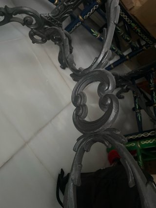 Mesa Hierro  forjado Sevillana Mármol