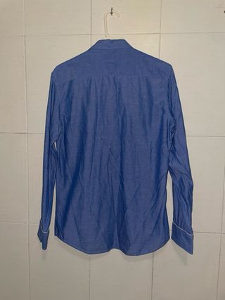 Camisa manga larga azul