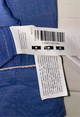 Camisa manga larga azul