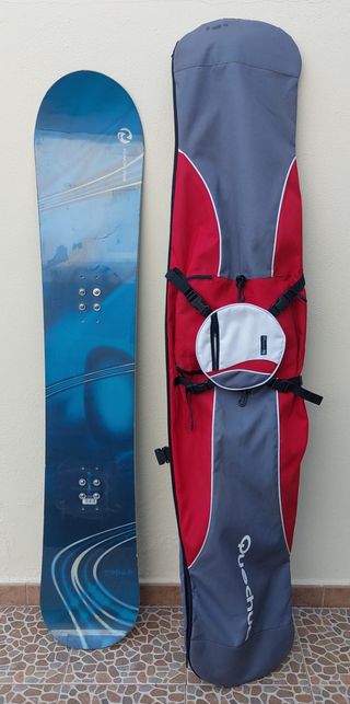 Tabla Snowboard y Funda Quechua